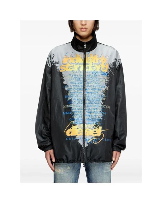 Light Jackets di DIESEL in Green da Uomo