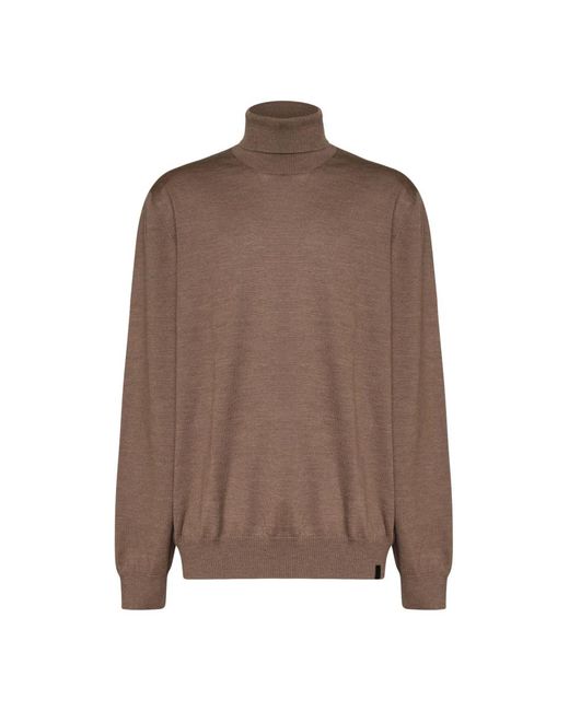 Fay Brown Turtlenecks for men
