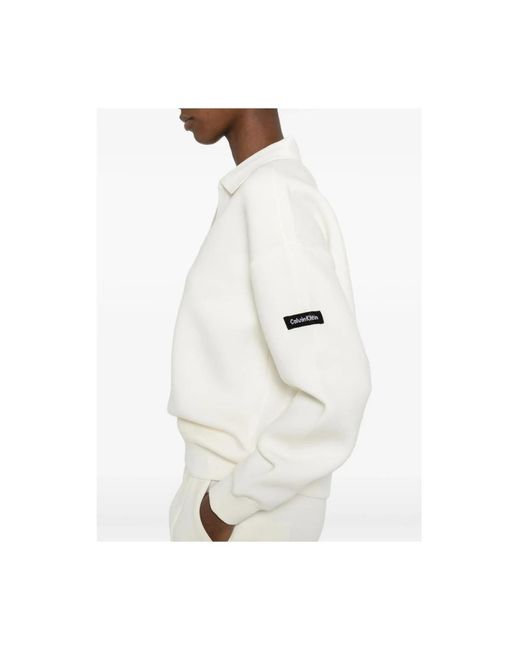 Calvin Klein White Sweatshirts