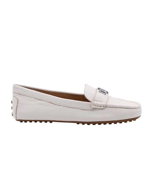 Polo Ralph Lauren White Loafers