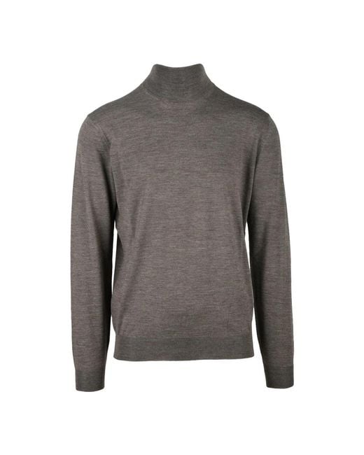 FILIPPO DE LAURENTIIS Merinowolle Rollkragenpullover in Gray für Herren