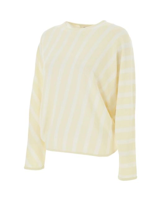 Liviana Conti White Round-Neck Knitwear