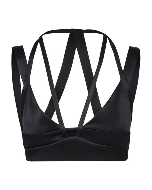 R.ev Black Schwarzes Seidentop Aw23