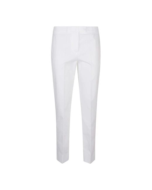 Eleventy White Suit Trousers