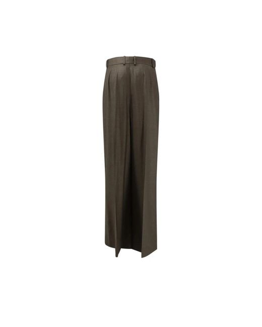 Loro Piana Brown Wide Trousers