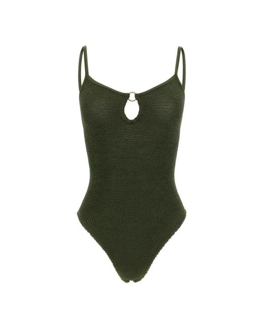 Hunza G Green Swimsuits