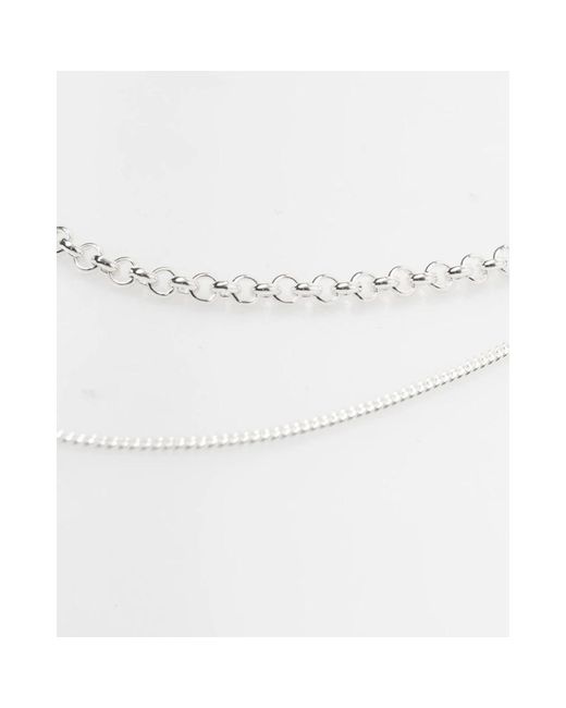 BAR JEWELLERY White Necklaces