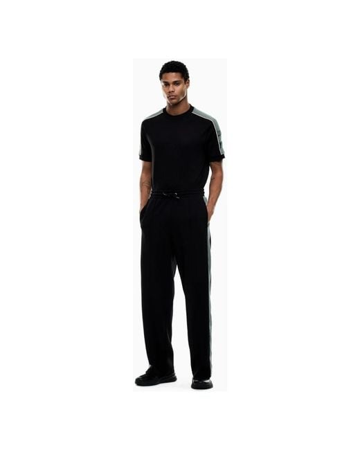 EA7 Black Sweatpants for men