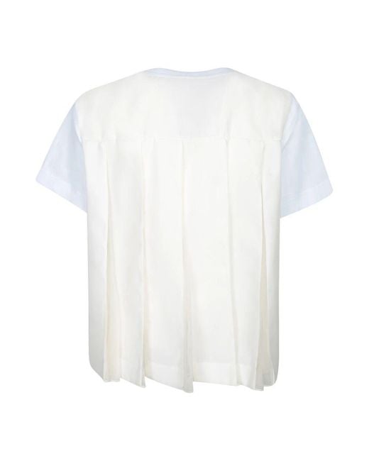 T-Shirts Sacai de color White