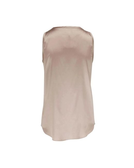 Brunello Cucinelli Brown Sleeveless Tops