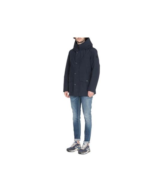 Woolrich Blue Winter Jackets for men