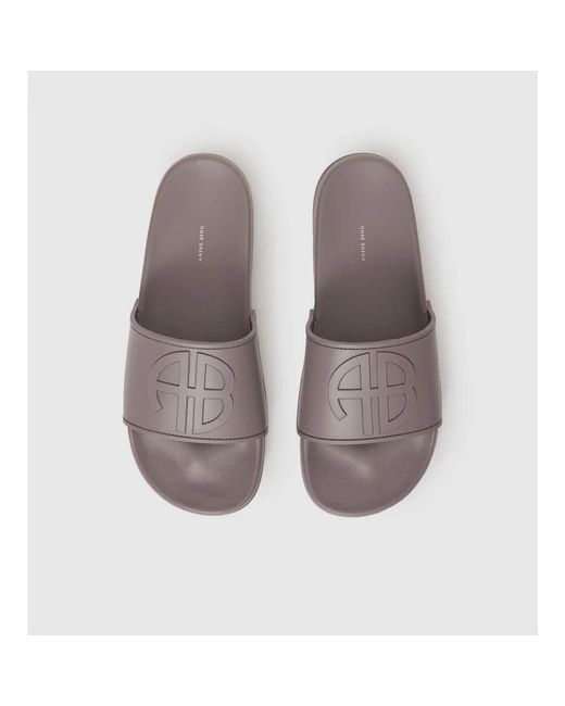 Anine Bing Brown Sliders