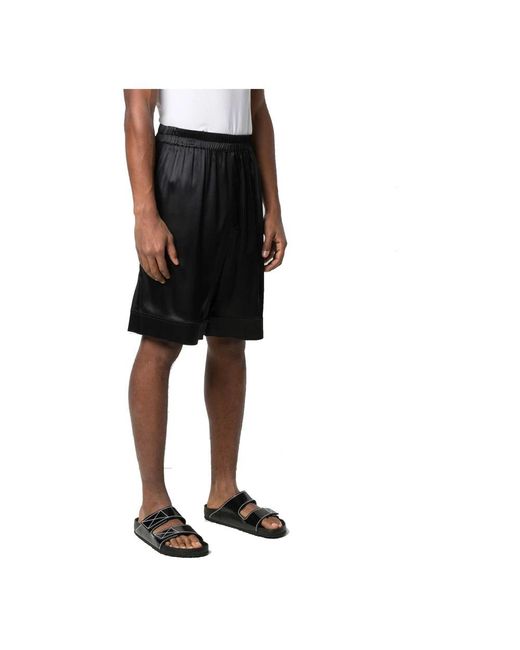 Laneus Black Casual Shorts for men