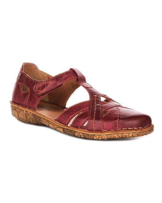 Josef Seibel Red Flat Sandals
