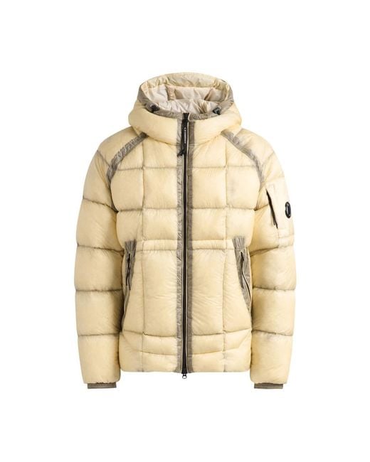 C P Company D.D. Shell Kapuzenjacke, Mittellang in Natural für Herren