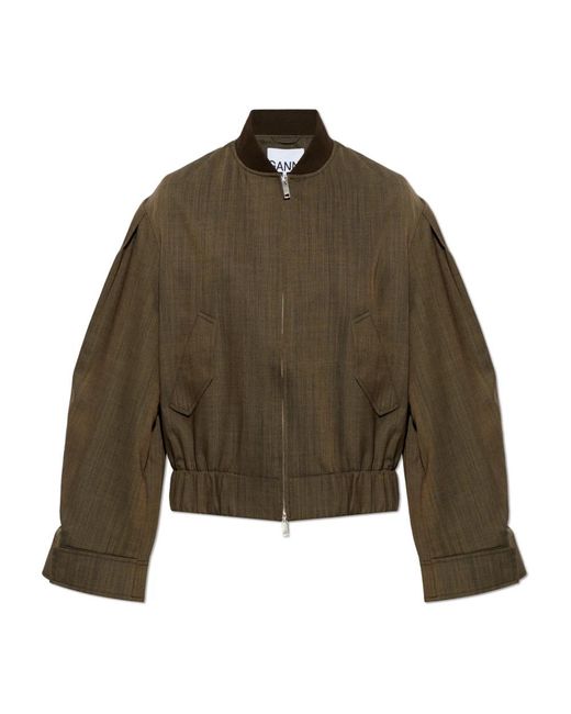 Bomber Jackets Ganni de color Green