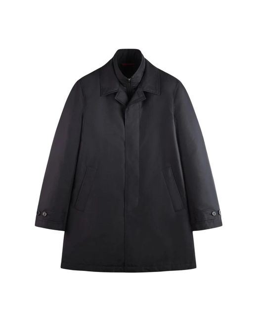 Fay Jassen ,Blauw ,Popeline Tecnico Morning Coat in het Black voor heren
