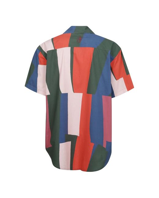 J.W. Anderson Short Sleeve Shirts in het Blue voor heren