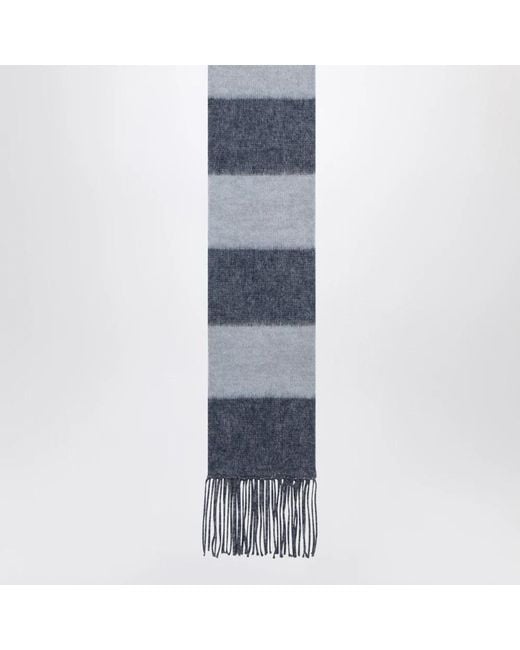 Miu Miu Blue Striped Scarf