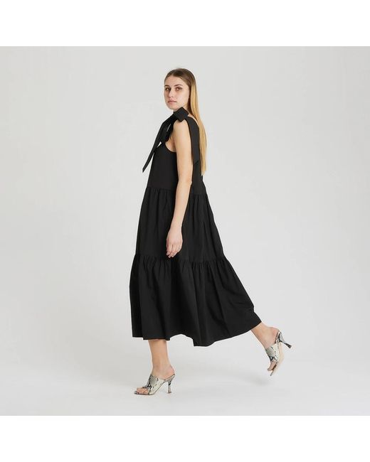 Erika Cavallini Semi Couture Black Midi Dresses