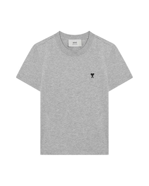 Ami Paris Men's Gray T-Shirts - Main Image
