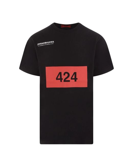 424 Black T-Shirts for men