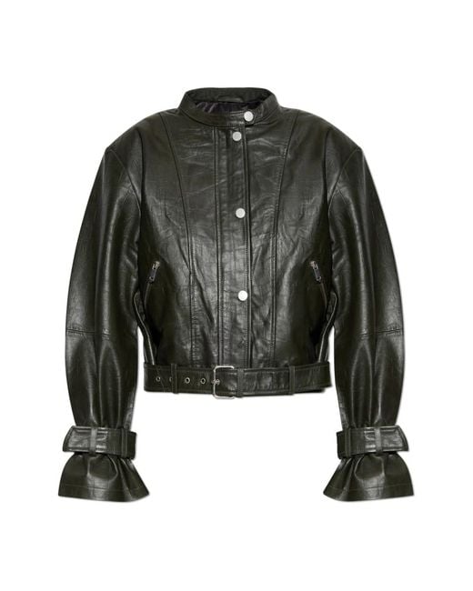 Gestuz Green Gzelena Lederjacke