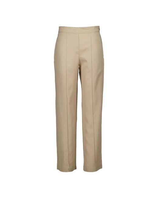 Trousers > straight trousers Samsøe & Samsøe en coloris Natural