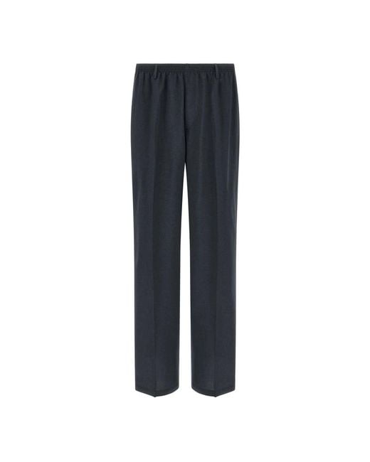 Cellar Door Blue Straight Trousers for men