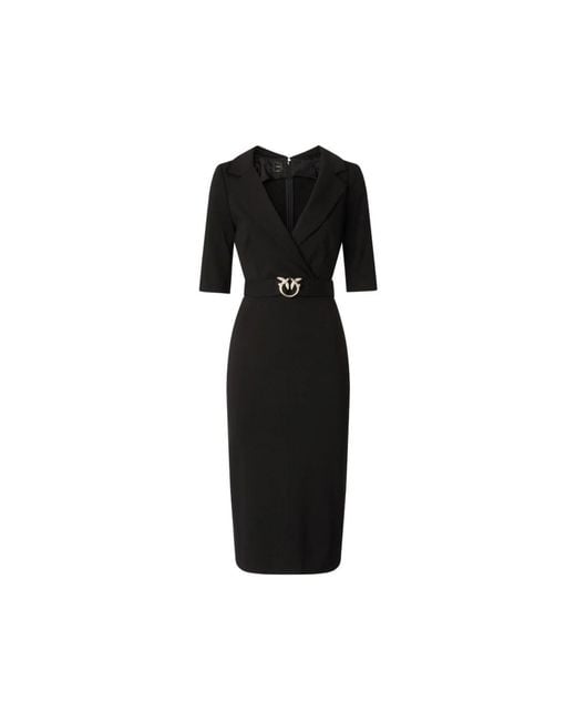 Pinko Black Midi Dresses