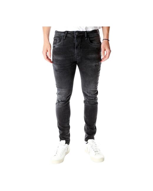 Elias Rumelis Black Slim Fit Jeans for men