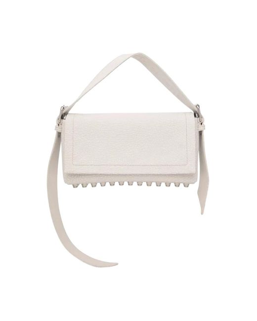 Alexander Wang White Weiße Flap Schultertasche
