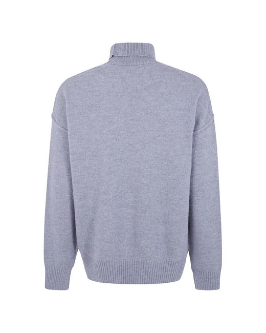 AMI Blue Turtlenecks for men