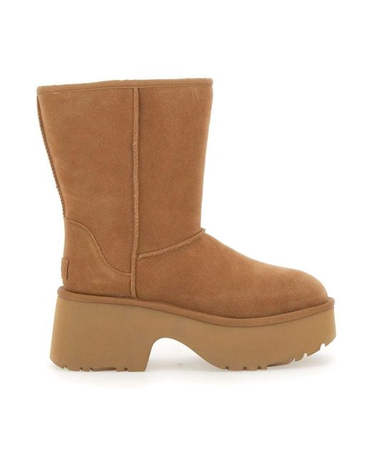 Ugg Schoenen ,Bruin ,Wol Classic Short New Heights in het Brown