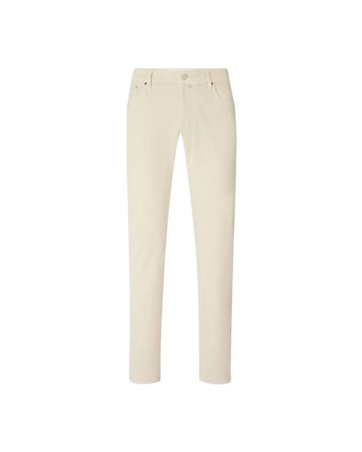 Jacob Cohen Natural Slim-Fit Trousers for men