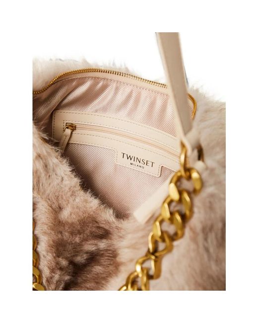 Twinset Natural Shoulder Bags