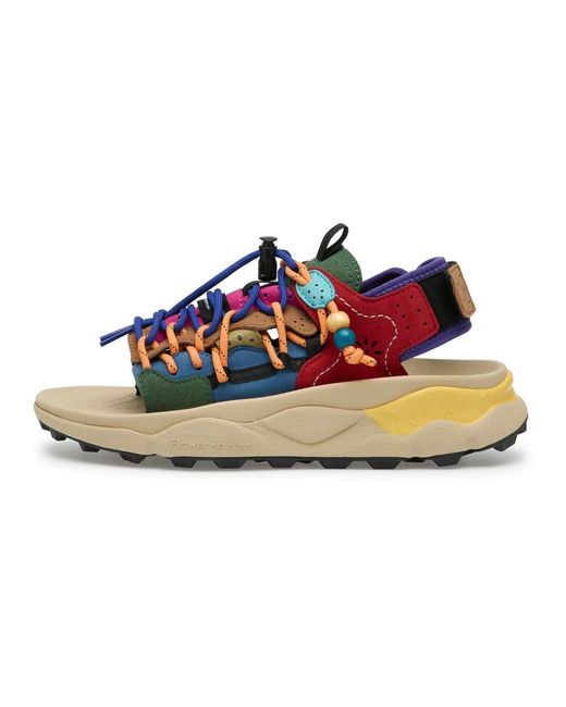 Flat Sandals Flower Mountain en coloris Blue