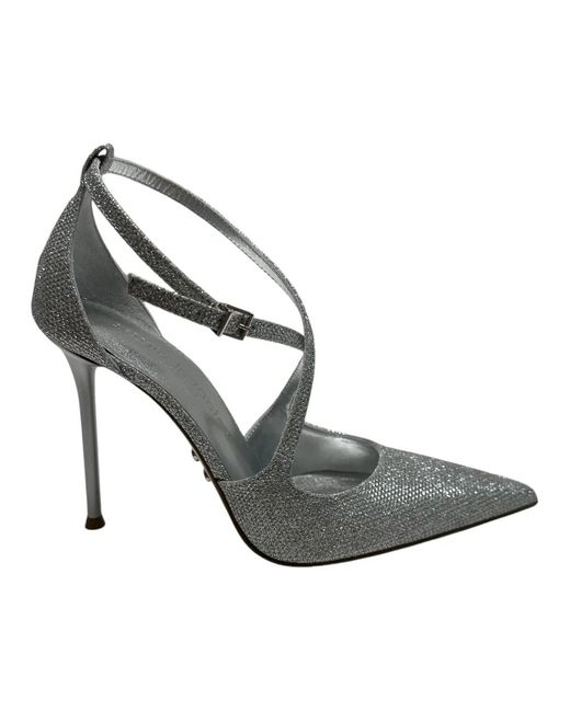 Pumps di Sergio Levantesi in Metallic