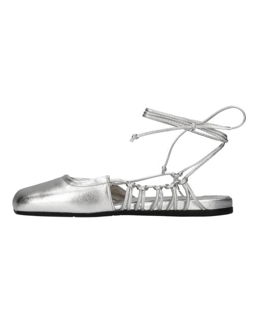 Vic Matié White Ballerina Shoes