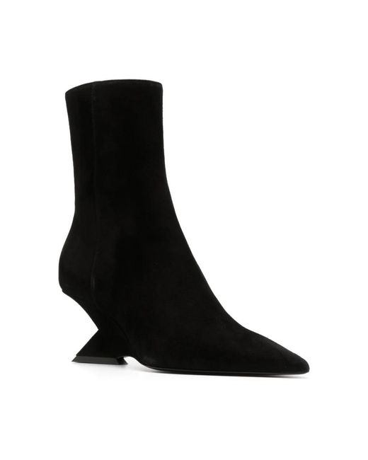 The Attico Black Heeled Boots