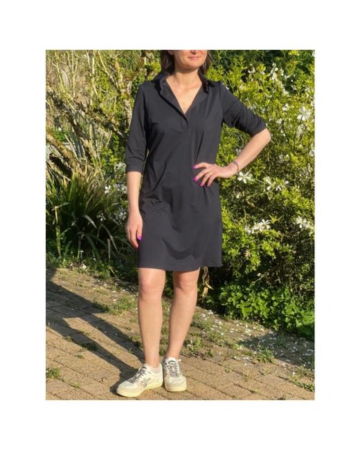 Rrd Kleedjes ,Blauw ,Polyester Polo Jurk in het Blue