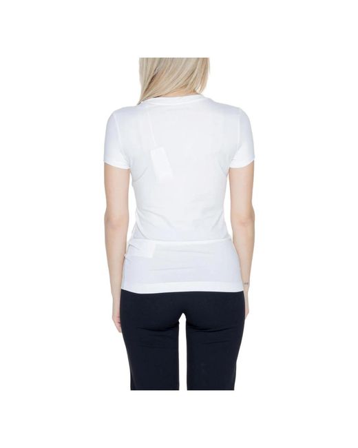 Guess White T-shirt frühling/sommer kollektion