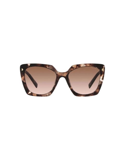 Prada Brown Elegante quadratische sonnenbrille für frauen