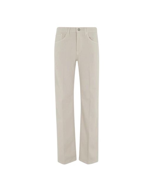 Dondup Gray Straight Fit Jeans