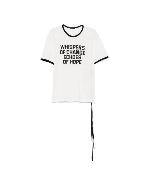 T-Shirts Ann Demeulemeester de hombre de color White