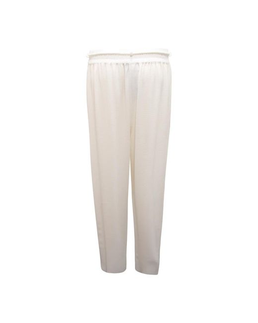 Armani Broeken ,Wit ,Emporio Wo Broek Model E3Np 1A in het Natural