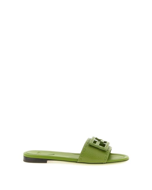 Fendi Green Sliders