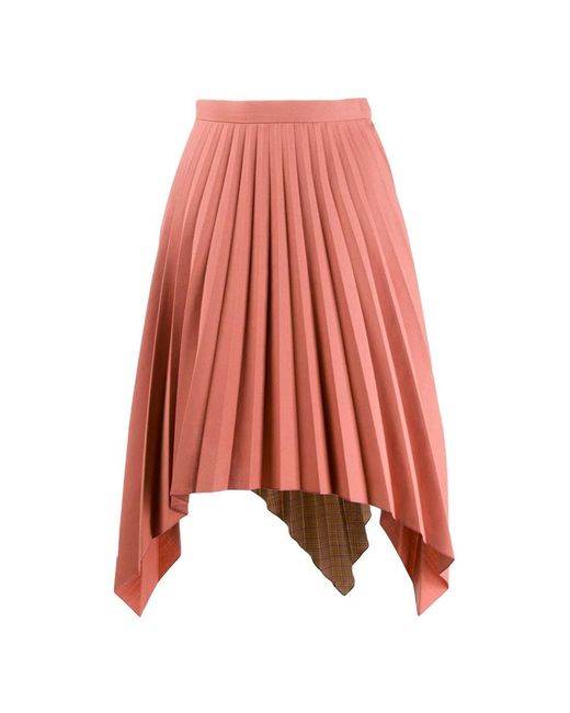 Acne Rokken ,Rood ,Ilsie Bico Suiting Rok in het Pink