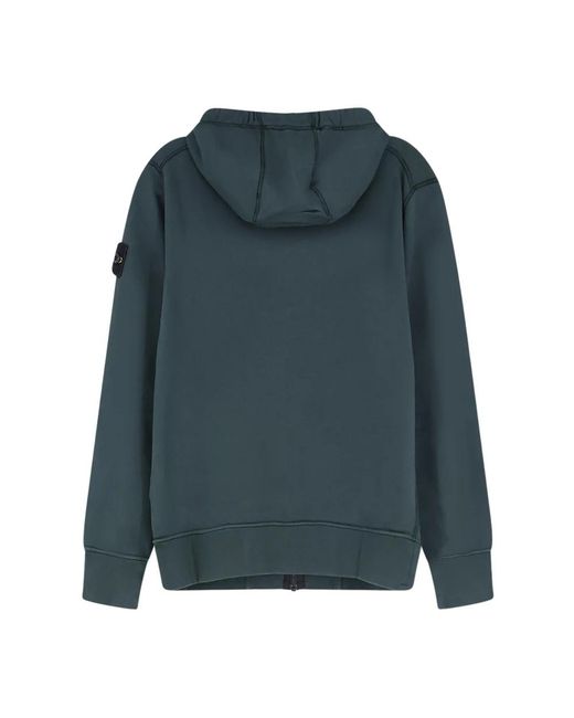 Stone Island Blue Zip-Throughs for men