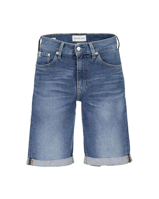 Jeans slim fit con dettaglio logo eco-friendly di Calvin Klein in Blue da Uomo